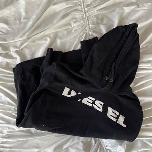 Diesel Black Pullover Hoodie